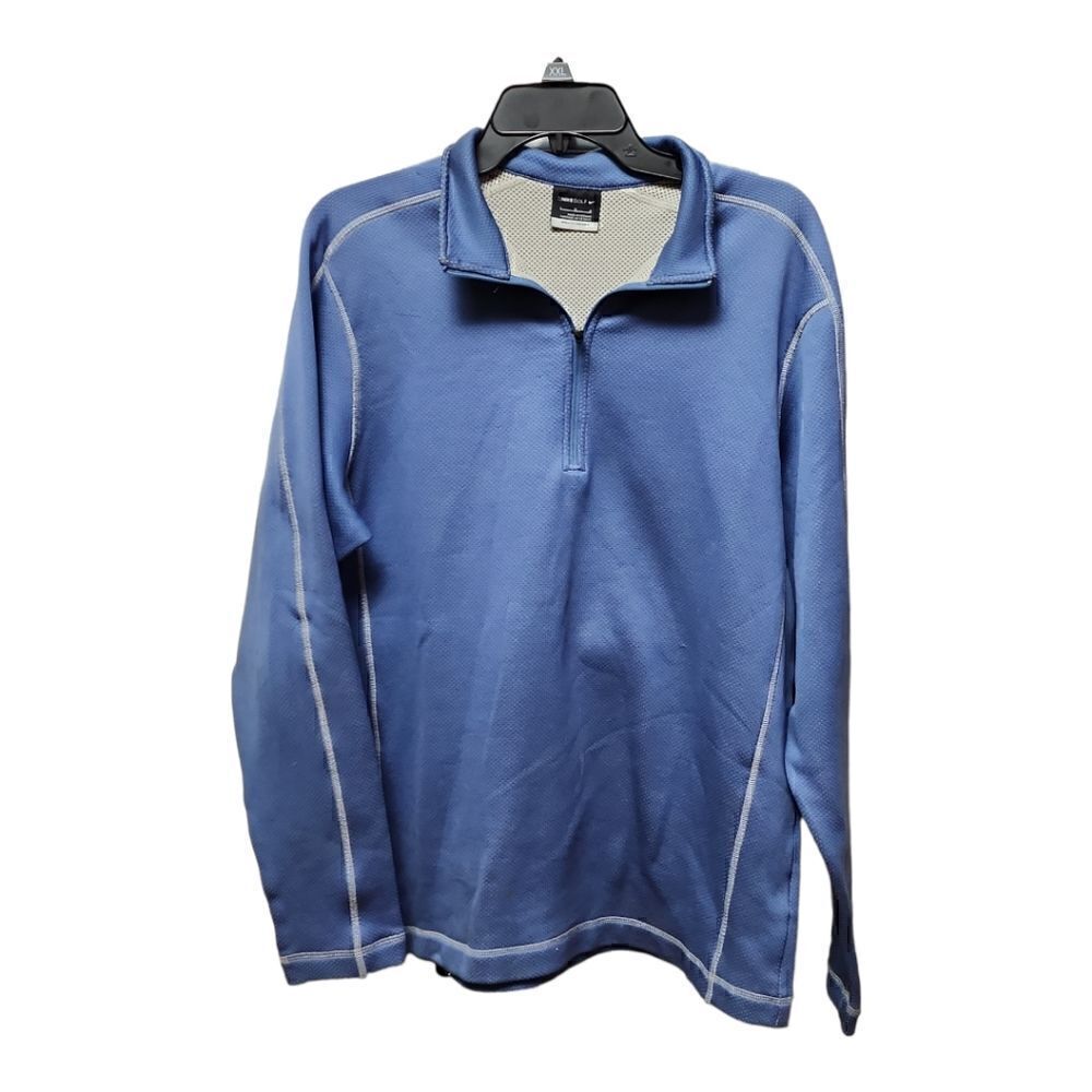0127 - Nike Golf Therma Fit 1/4 Zip - Blue XL - very nice
